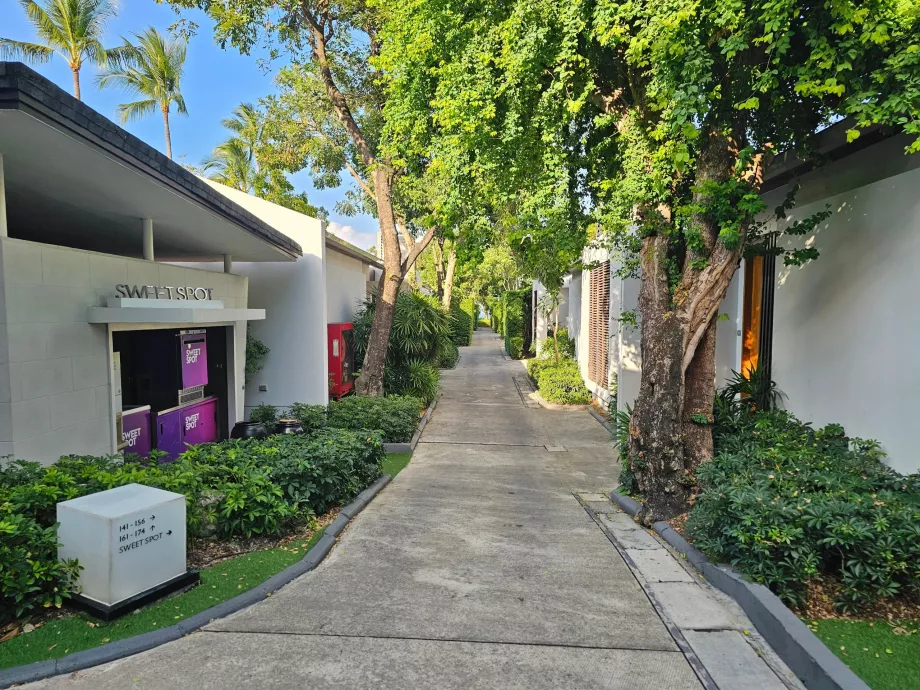 Villaer nærmere stranden