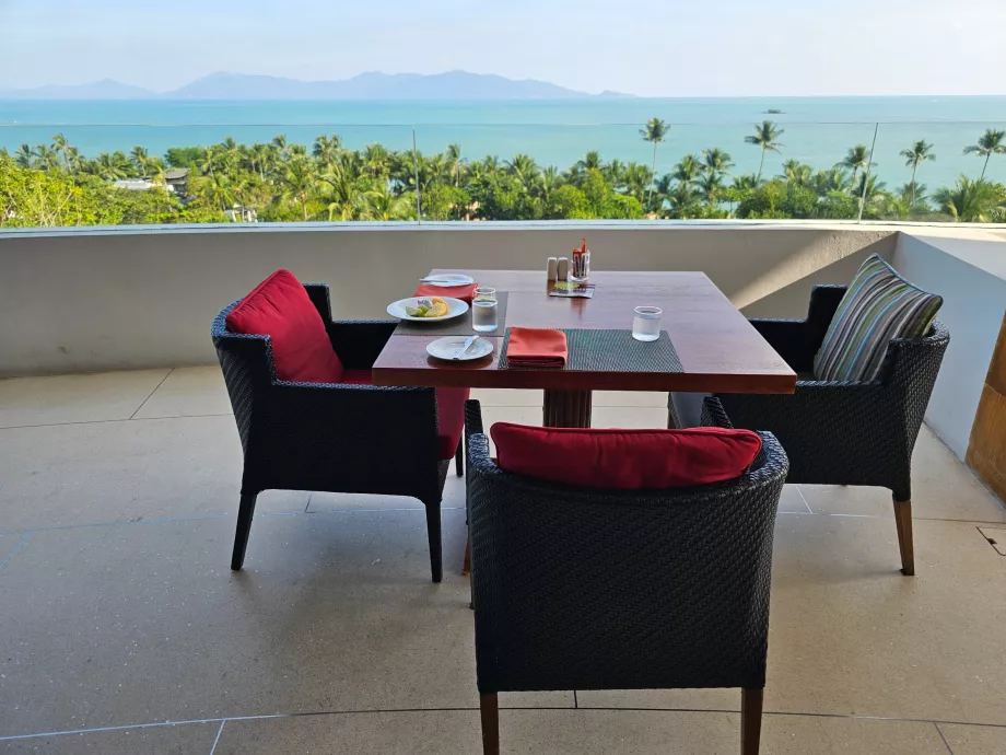 Frokost - terrasse med utsikt