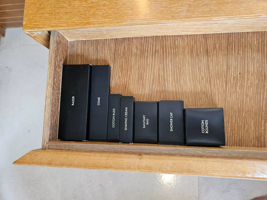 Gratis bekvemmelighetssett på badet