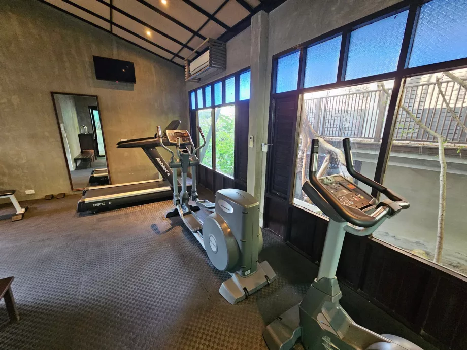 Treningsstudio med gammelt utstyr