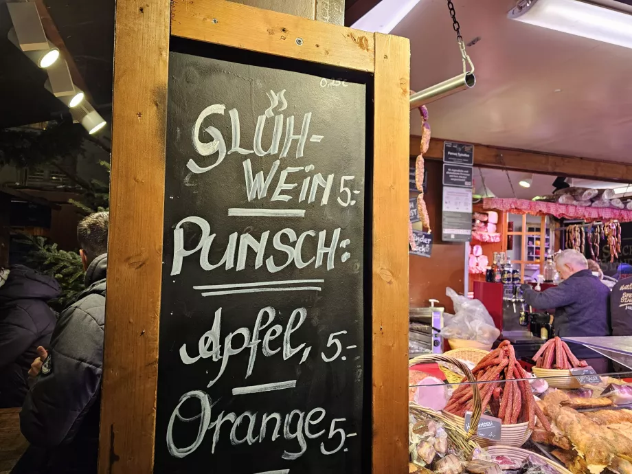 Priser på Am Hof-markedene