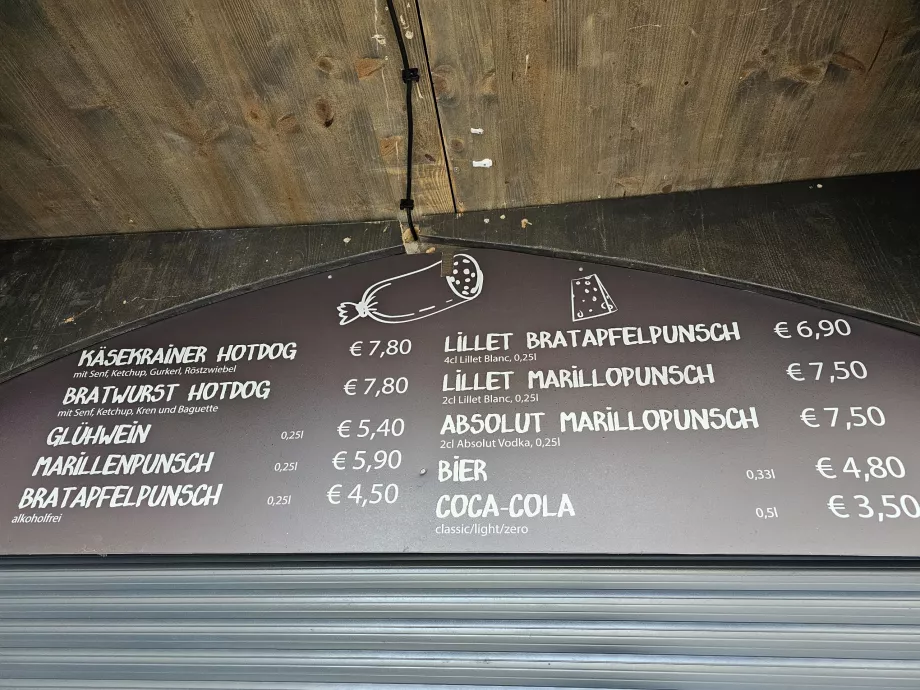 Markeder på Stephansplatz, priser