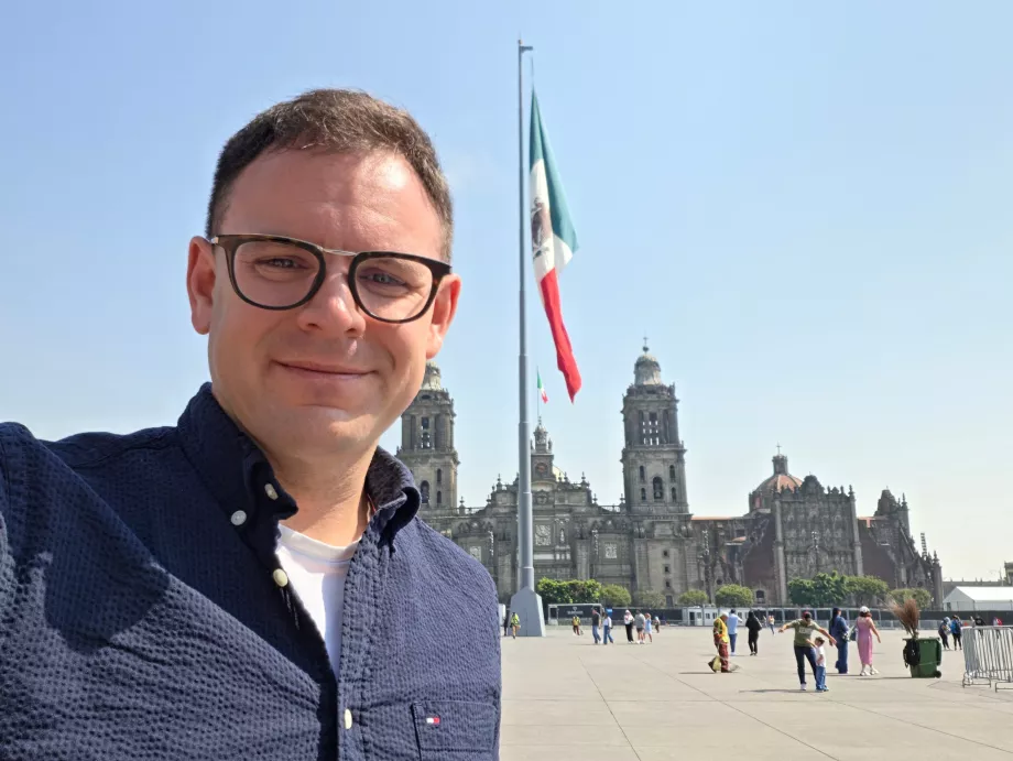 Jeg i Zócalo Square
