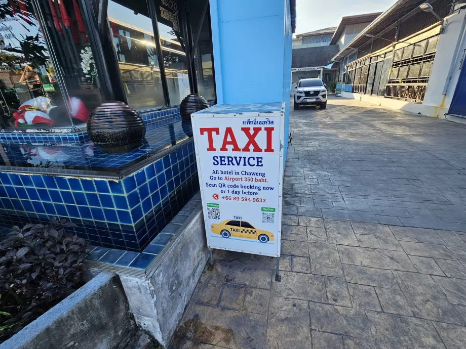 Chaweng, taxiannonse