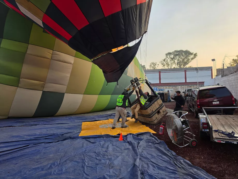 Forberedelse av ballong