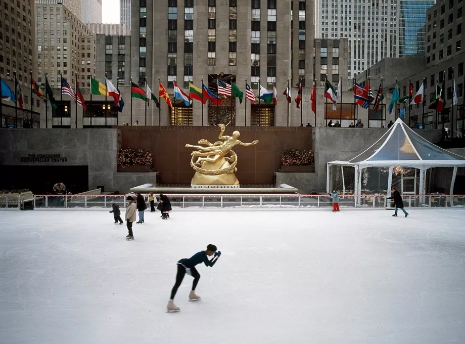 Skøytebanen ved Rockefeller Center
