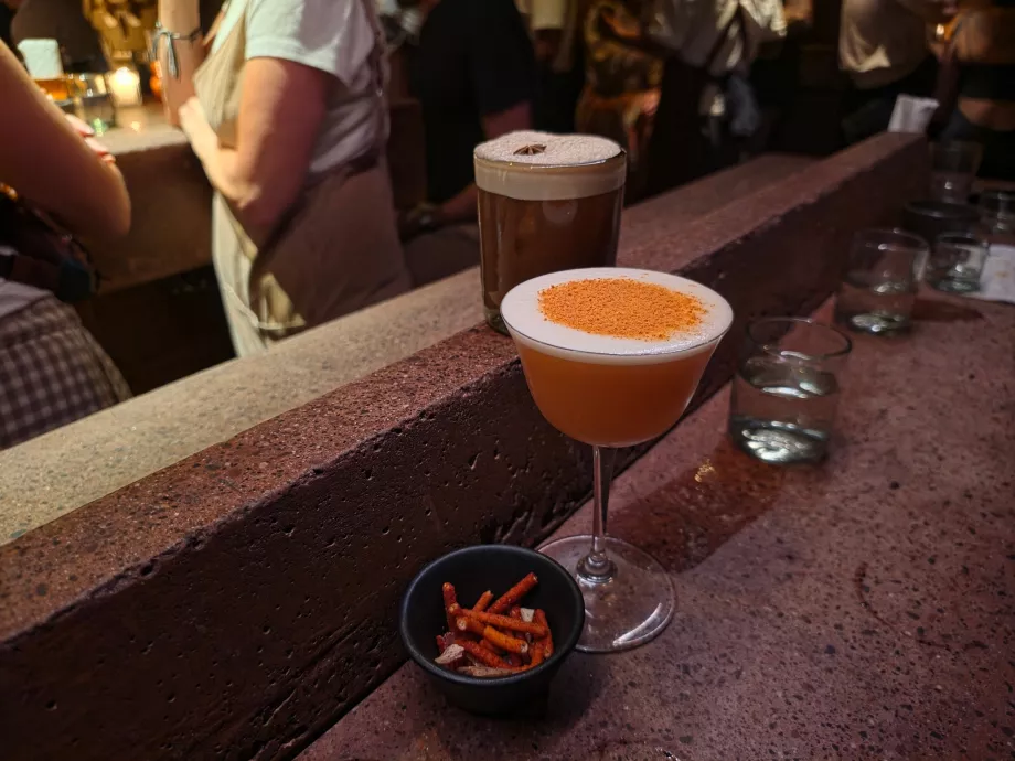 Drinkene våre på Tlecán-baren
