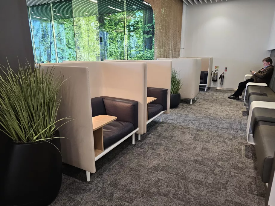 Sitter i Senator Lounge