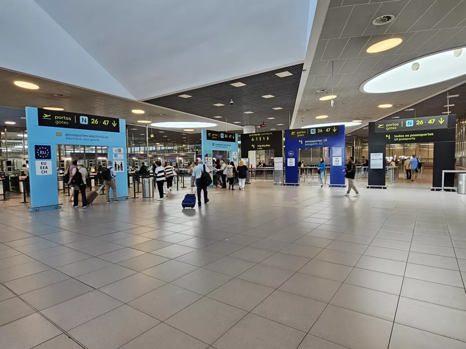 Passkontroll, Lisboa flyplass