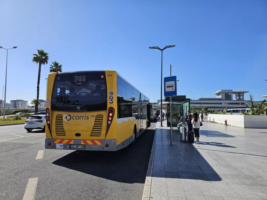 Bussholdeplasser i retning Lisboa sentrum