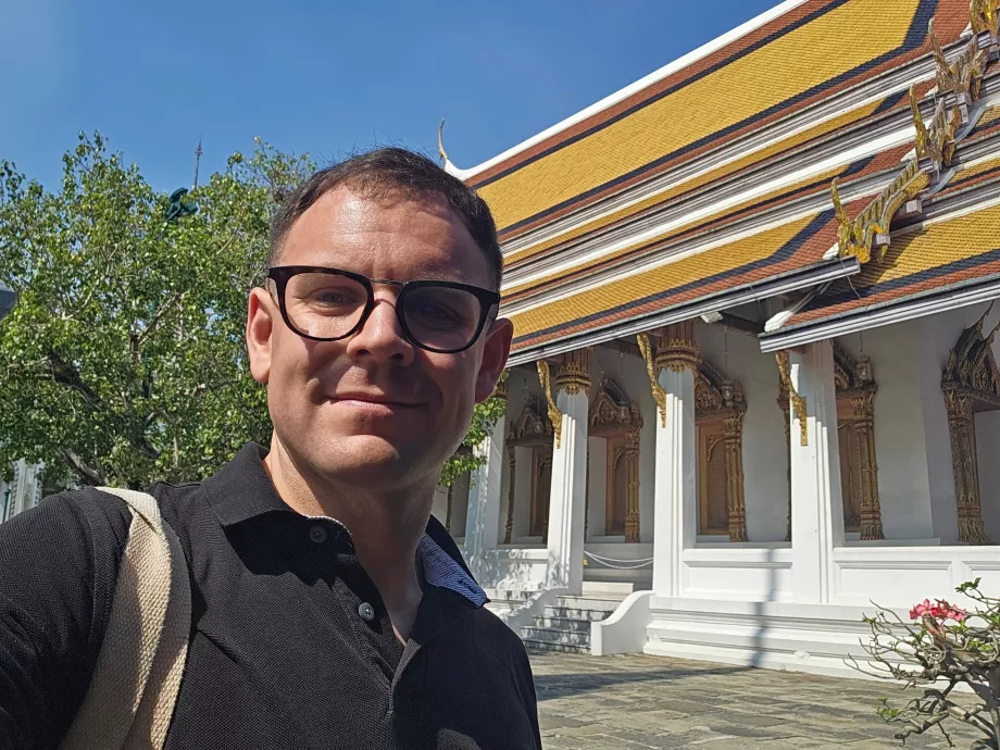 Jeg ved Grand Palace