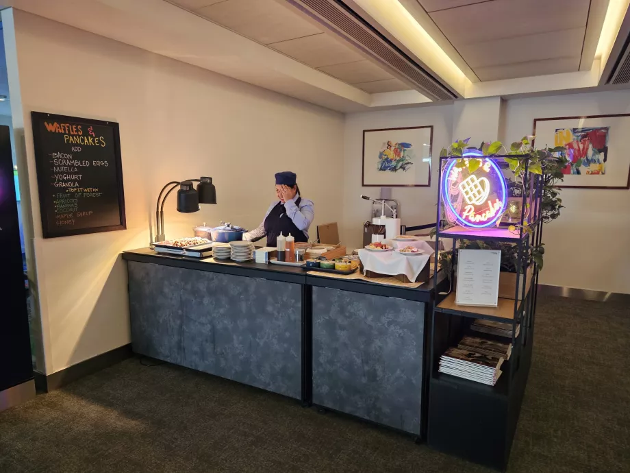 Stand med vafler og pannekaker