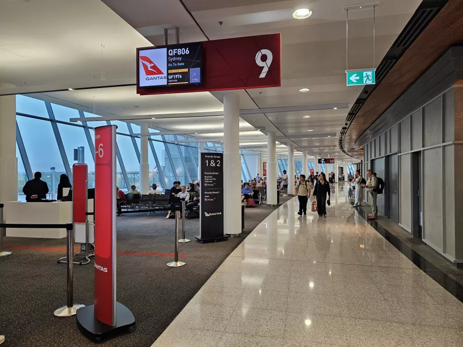 Avgangsportene på Canberra lufthavn