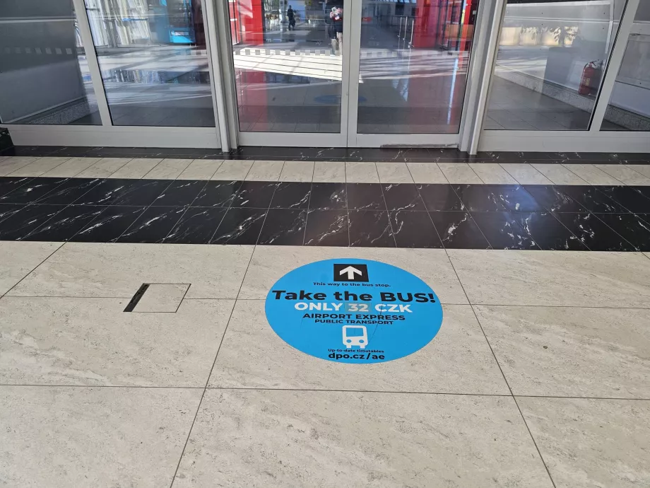 Retning til bussholdeplassen