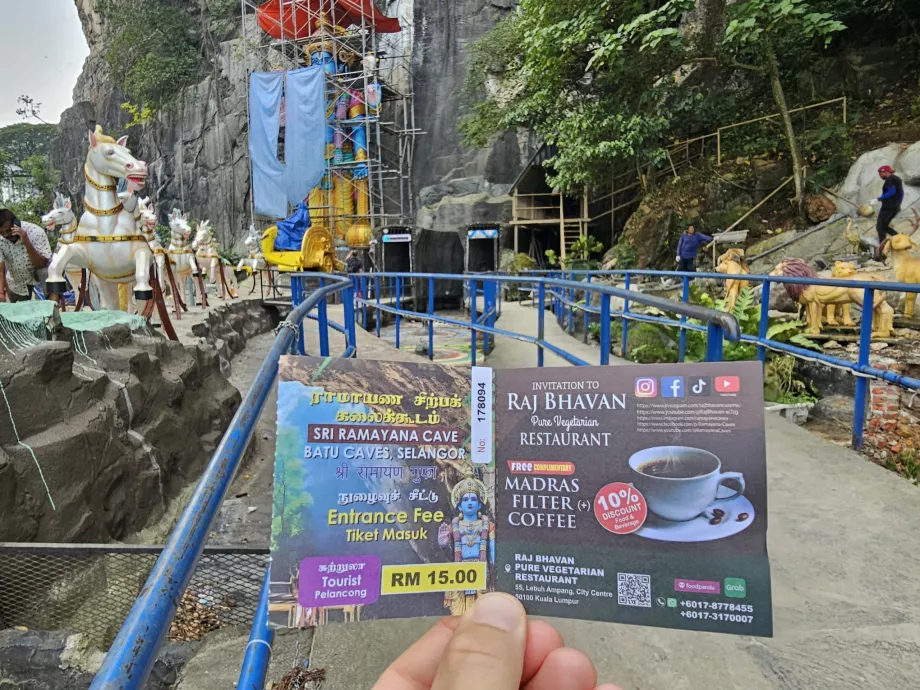 Billett til Ramayana-grotten