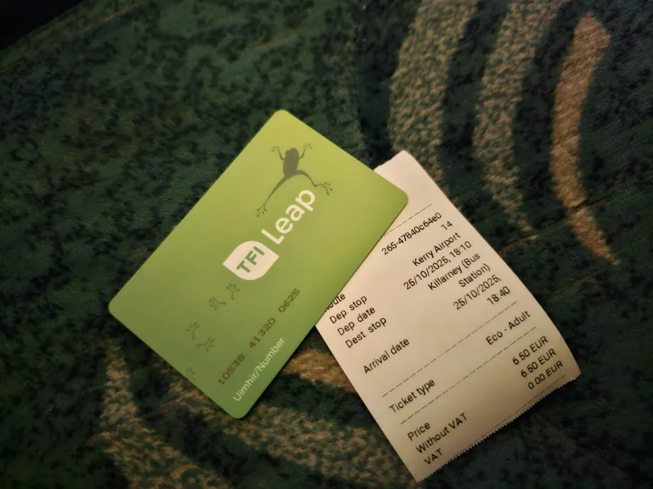 Bussbillett fra flyplassen til Killarney