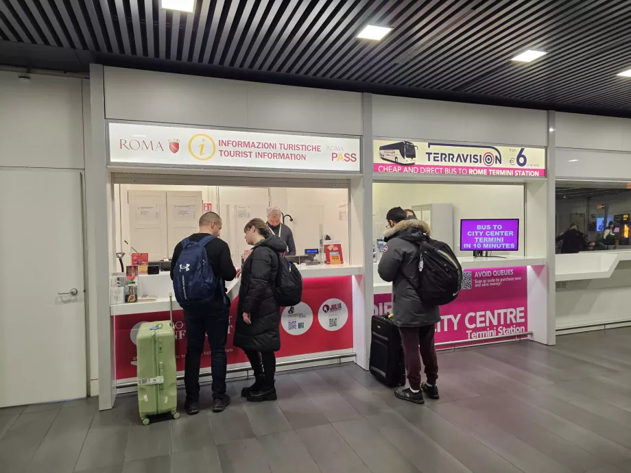 Stativer for salg av bussbilletter