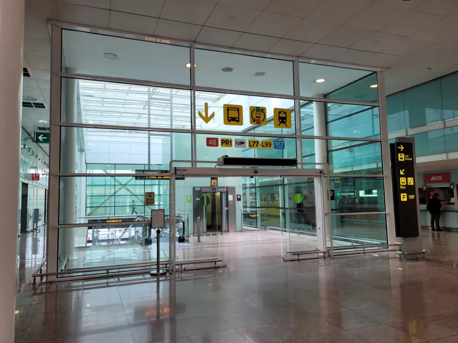 Veibeskrivelse til bussene fra terminal 1