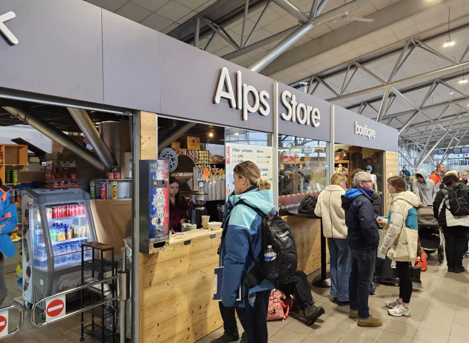 Alps Store, avgangshallen, CMF lufthavn