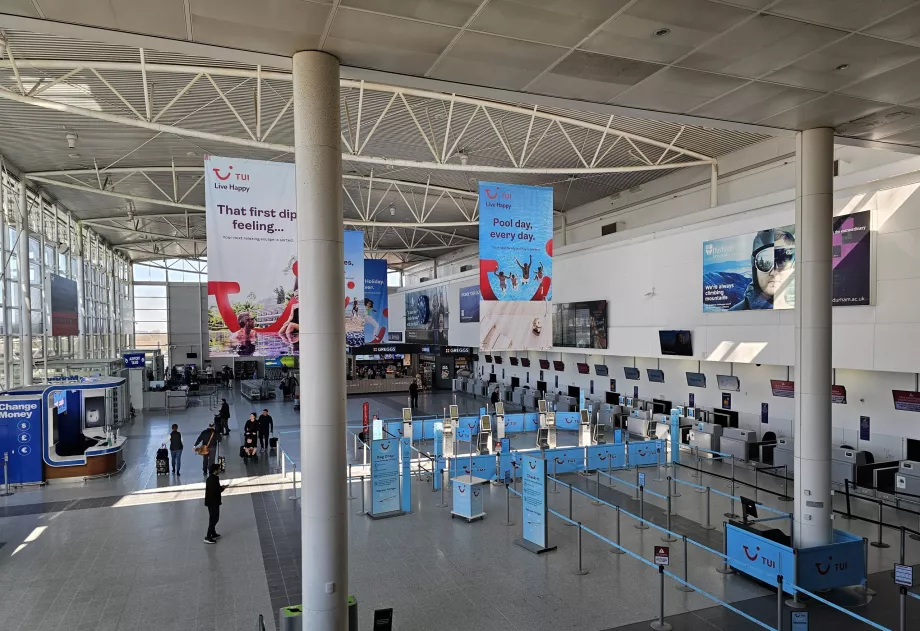 Avgangshallen, NCL lufthavn