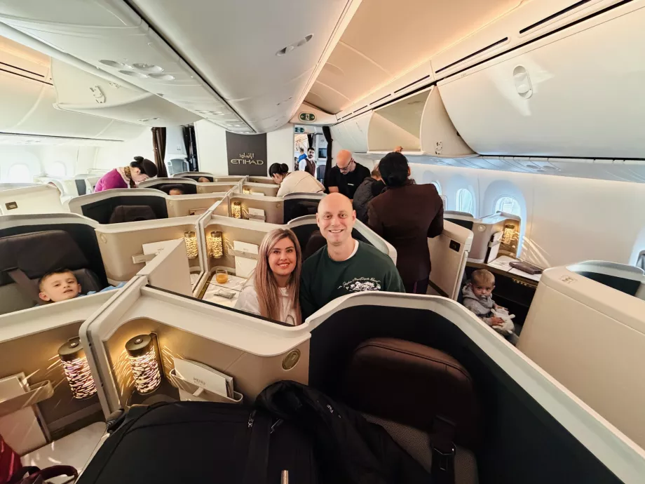 Min lille familie klar for avreise