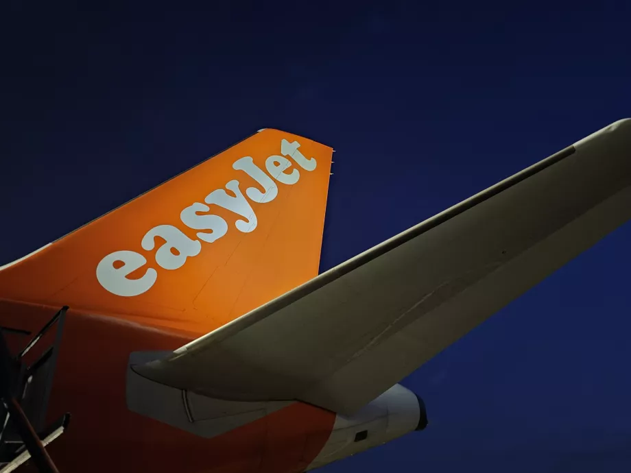 En easyJet-flyvning på Malpensa lufthavn
