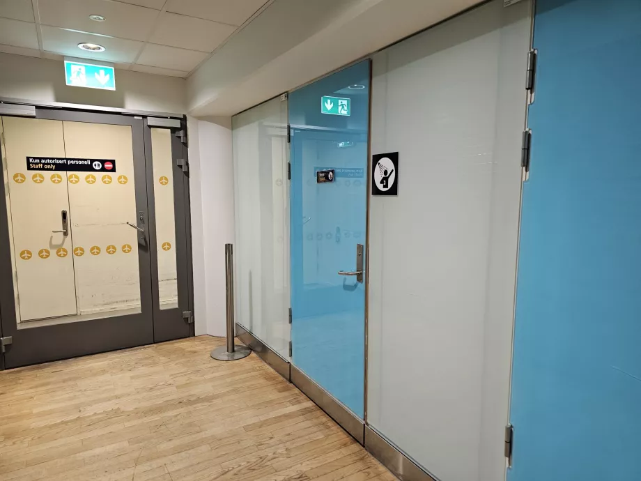 Dusj på OSL flyplass
