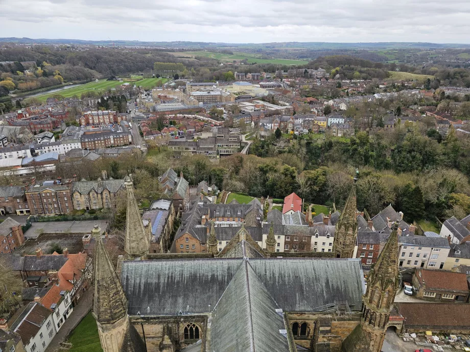 Utsikt fra katedralens tak