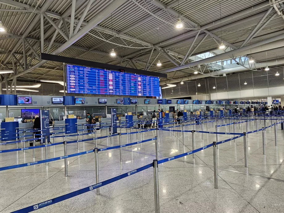 Avgangshallen, Athen lufthavn