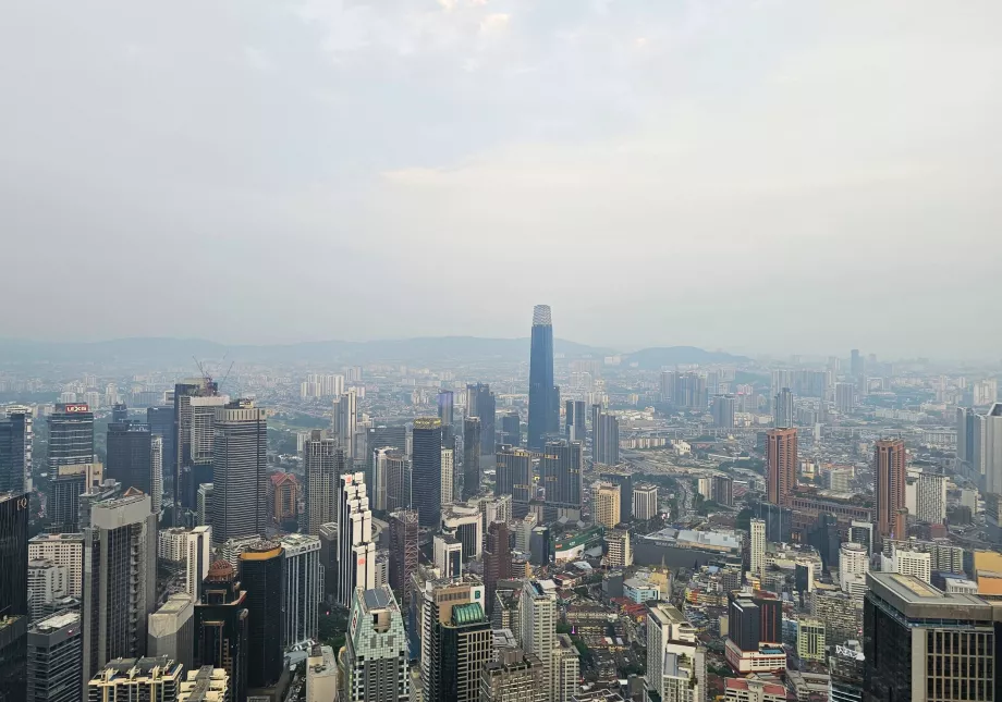 Utsikt fra utendørsterrassen, Menara Tower