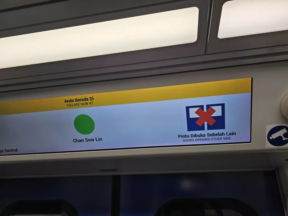 Infografikk om hvilken side døren åpnes i T-banen