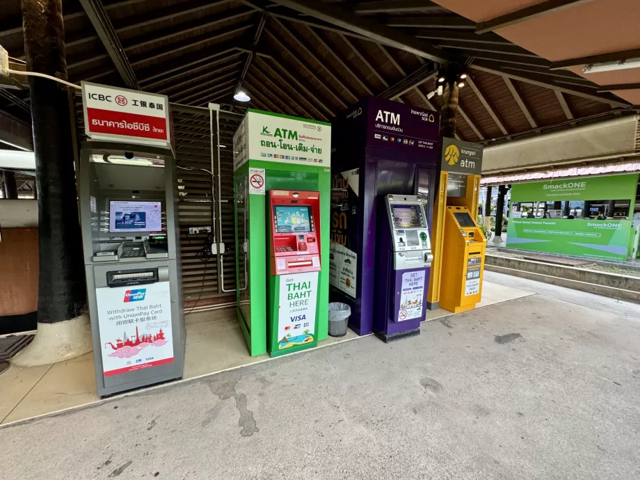 Minibank ved ankomst