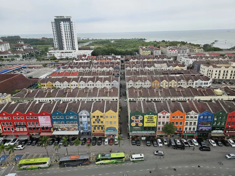 Utsikt fra Taman Sari-tårnet