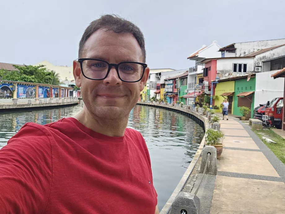 Jeg på Melaka River Walk