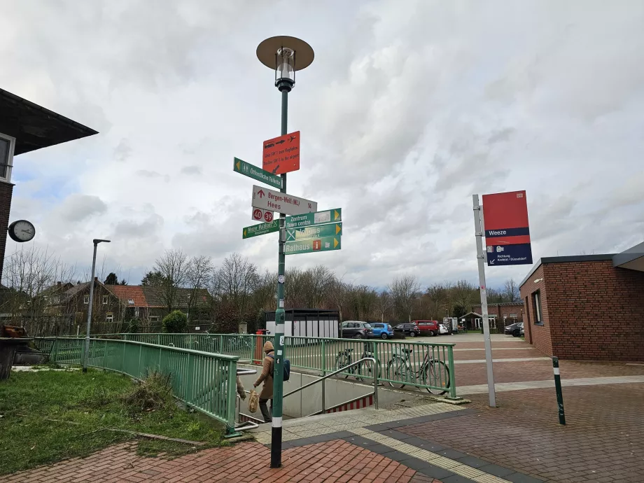 Skilt til bussen til flyplassen