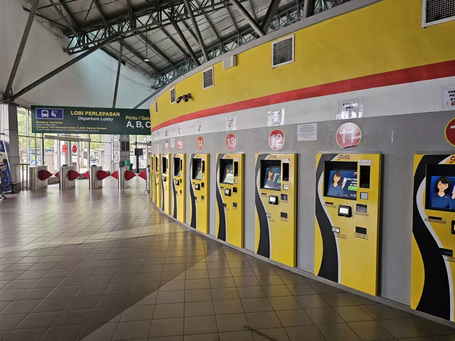 Billettautomater, busstasjon