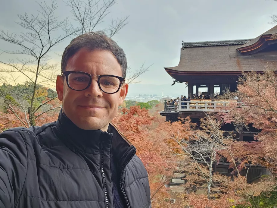 Jeg ved Kiyomizu-dera-tempelet
