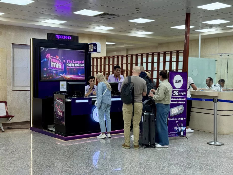 Egyptisk SIM-kortbutikk