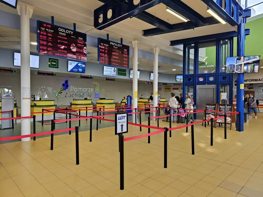 Innsjekking, Szczecin lufthavn