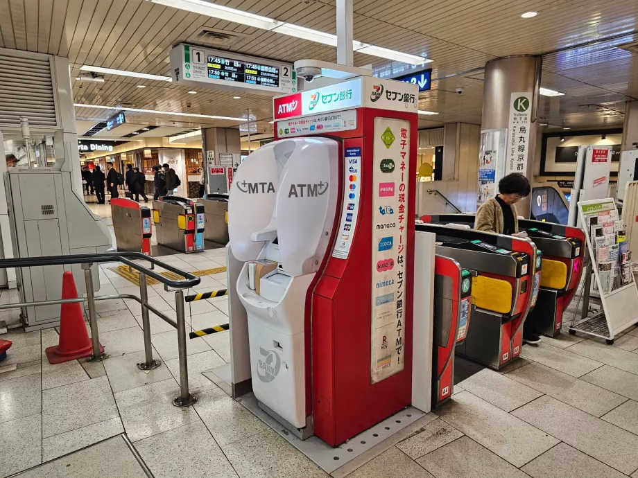 Minibank på metrostasjonen