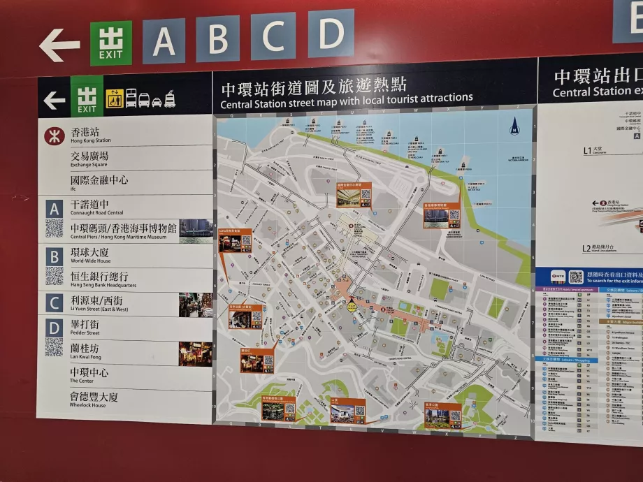 Kart over metroutganger