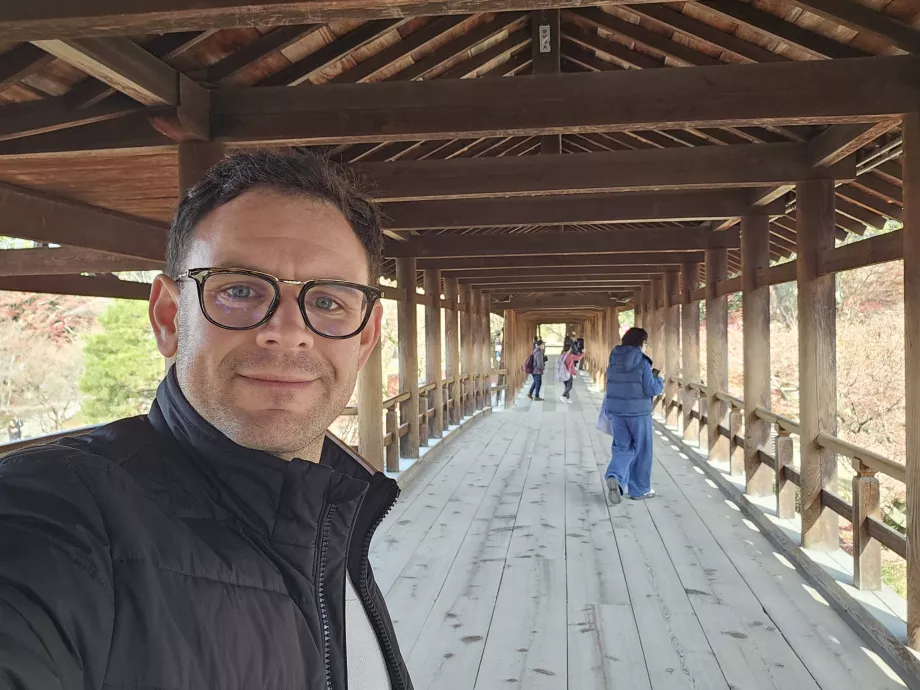 Tofuku-ji Temple, jeg på Tsuten-kyo-broen