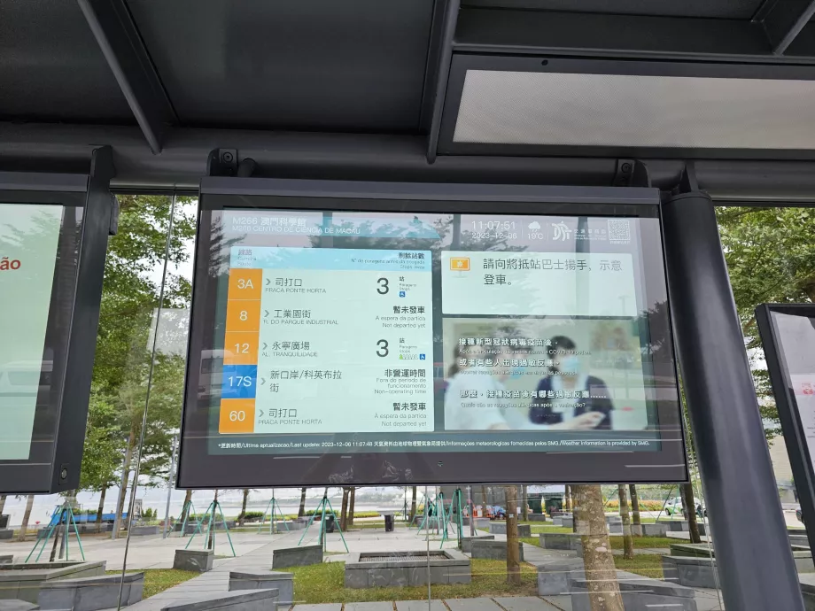 Informasjon og bussavganger