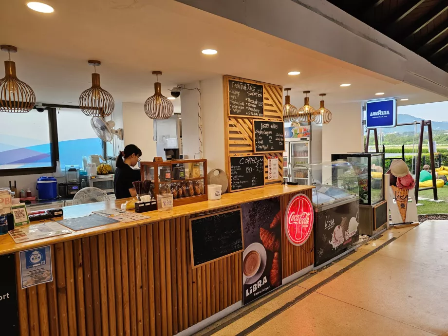 Kafeer og restauranter, internasjonal avdeling, transittområde