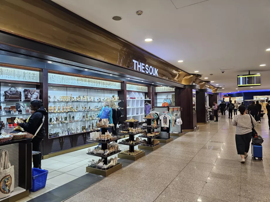 Butikker, transittområde, Terminal 3