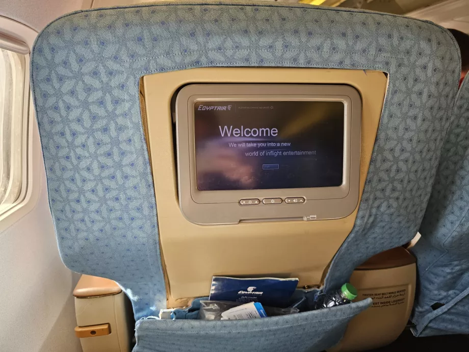 Individuelle skjermer i setet