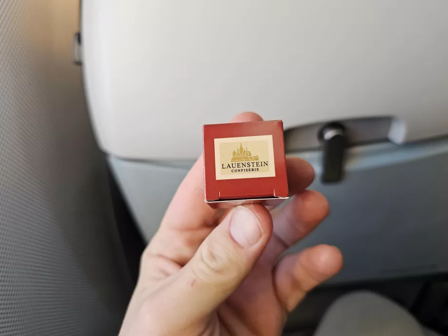 Sjokoladepraliner før landing