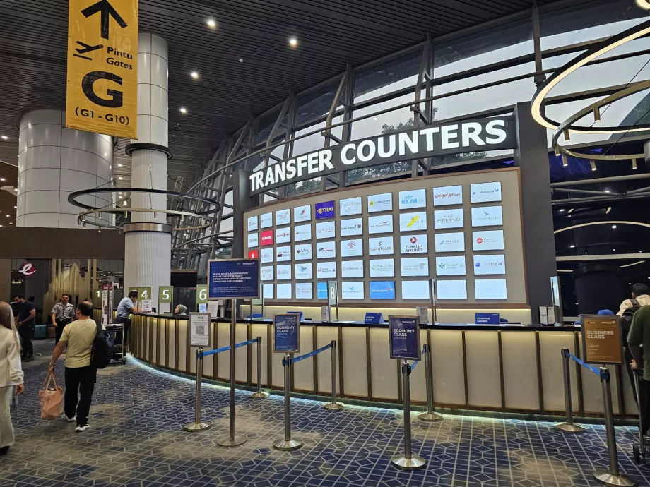 Transferskranker, Terminal 1