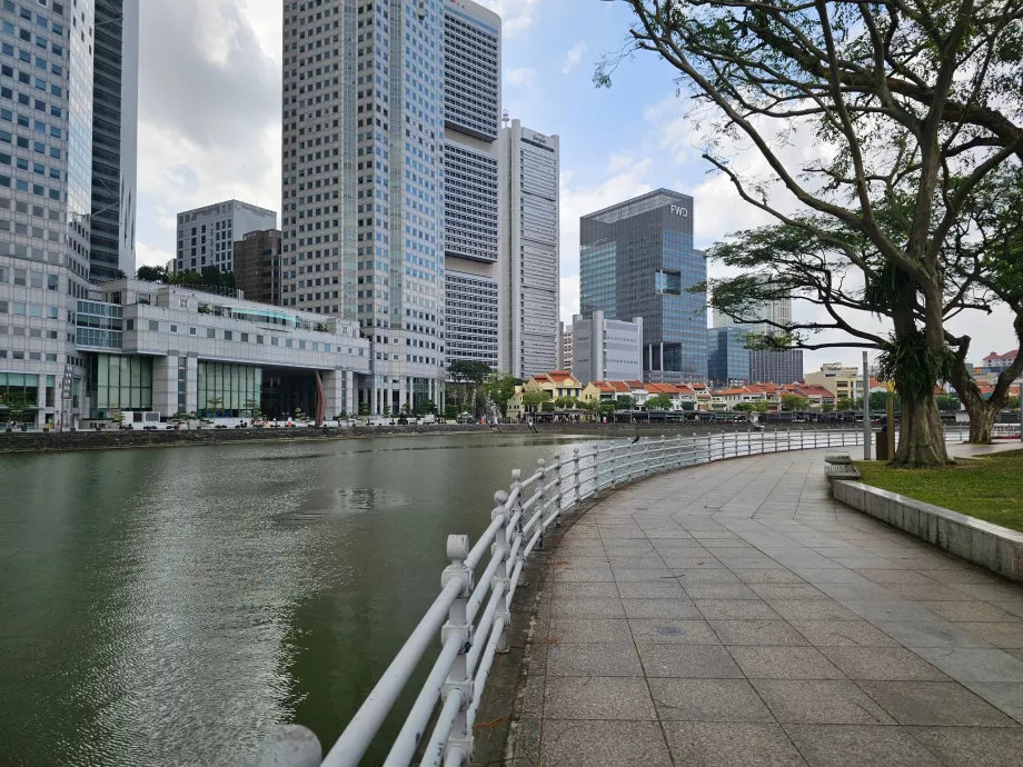 Promenade langs Singapore-elven