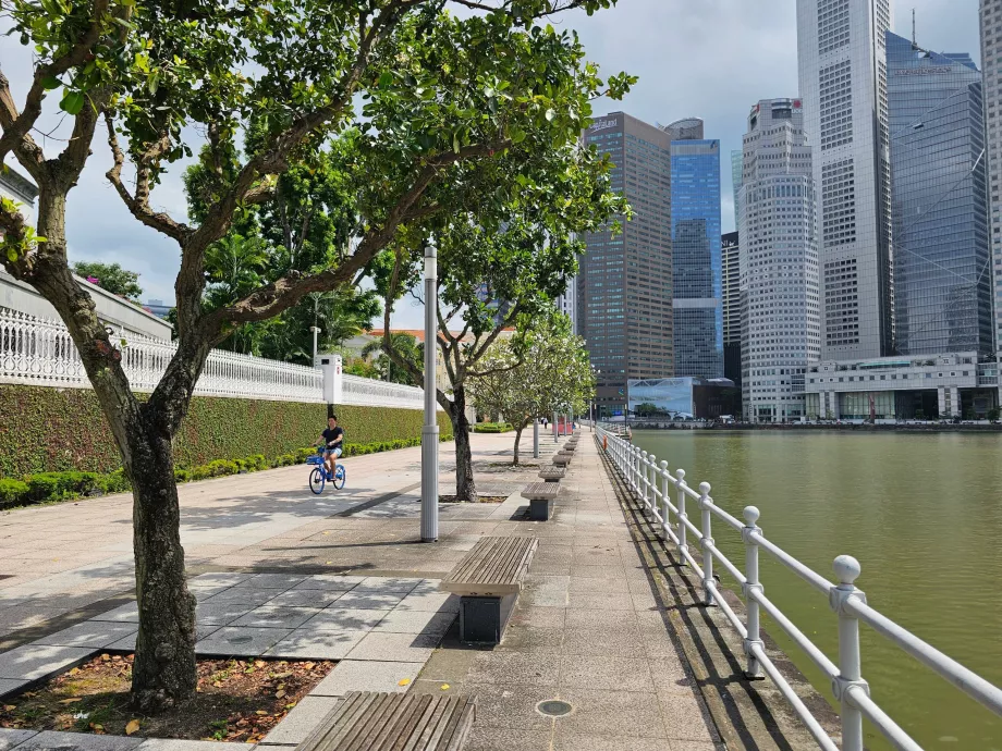 Promenade langs Singapore-elven